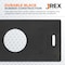 Jrex Safety 30 lb Rectangle Rubber Base for Channelizer Cones, 6PK BASE-JR-R-30-6 - alternate 3