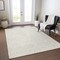 Homeroots 5' X 8' Ivory And Beige Abstract Washable Indoor Outdoor Area Rug 599725 - alternate 5