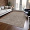 Homeroots 9' X 12' Brown And Ivory Geometric Washable Indoor Outdoor Area Rug 612122 - alternate 5