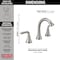Delta Kayra Two Handle Widespread Pull-Down Bathroom Faucet 3533LF-SSPDMPU - alternate 3