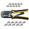 Klein Tools 7 1/2 in Crimper and Connector Kit Ethernet, RJ45 VDV226-817 - alternate 1