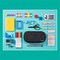 Its Academic Locking Pencil Case, For Office & School Supplies, Travel Organizer Bag, 2-Pack 24371-BK-2PK - alternate 6
