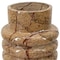 Homeroots 8" Brown Genuine Marble Ridged Table Vase 574240 - alternate 5