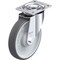 Zoro Select Plate Caster, Swivel, Polyurethane, 9 1/4"H L-PATH 200KA - alternate 1