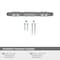 Amerock London 3-3/4 in 96 mm Center-to-Center Black Chrome/Satin Nickel Cabinet Pull BP36648BCRG10 - alternate 2