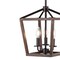 Jonathan Y Oria 10" 3-Light Iron Farmhouse Industrial Lantern LED Pendant, Oil Rubbed Bronze/Faux Wood JYL1321A - alternate 4