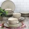 Elama Gia 24 Piece Round Stoneware Dinnerware Set in Cream EL-GIA24C - alternate 5