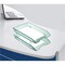 Acrimet Facility 2 Tier Letter Tray Front Load Size Desktop File Organizer Plastic Clear Green 263.5 - alternate 4