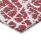 Homeroots 3' X 5' Red And White Abstract Washable Indoor Outdoor Area Rug 559319 - alternate 4