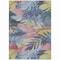 Homeroots 3' X 5' Denim Blue And Blush Floral Washable Indoor Outdoor Area Rug 611102 - alternate 4