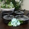 Gibson Home Casselman 7 piece Cookware Set in Black with Bakelite Handle 108169.07 - alternate 1