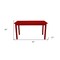 Homeroots 48" Fire Engine Red Solid Wood Dining Table 548866 - alternate 3