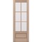 Doornmore G7506, 37.75" x 98" ( 36" Door) Left Hand, Mahogany SDL 6 Lite, 3/4 Lite Exterior Door G7506-SW-3696_1_LI - alternate 1