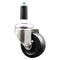 Service Caster 3.5 Inch 316SS Soft Rubber Wheel Swivel 1-1/8 Inch Expanding Stem Caster SCC SCC-SS316EX20S3514-SRS-118 - alternate 1