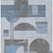 Homeroots 8' X 10' Blue And Gray Geometric Washable Indoor Outdoor Area Rug 618013 - alternate 5