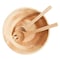 Martha Stewart Coban 3 Piece Rubber Wood Salad Bowl and Servers Set in Light Brown 138267.03R - alternate 3