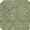 Homeroots 8' Olive Green And Light Green Round Floral Washable Indoor Outdoor Area Rug 594649 - alternate 4