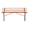 Leisure Craft Bench/Back, Ingroud Mount, 8ft., Orange B8WBIG-ORANGE - alternate 1