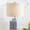 Jonathan Y Catherine 22" Modern Transitional Ceramic/Metal Square Ginger Jar LED Table Lamp, Blue/White JYL3044A - alternate 3