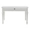 Homeroots 47" White Solid Wood Computer Desk With Hutch With Two Drawers 397849 - alternate 5