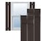 Ekena Millwork True Fit PVC Two Board Spaced Board-n-Batten Shutters, Raisin Brown, 11 1/4W x 44H, PR TFP101SBF11X044TB - alternate 1
