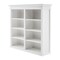 Homeroots 87" White Solid Wood Adjustable Four Tier Bookcase 397123 - alternate 5