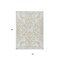 Homeroots 5' X 8' Ivory And Beige Damask Washable Indoor Outdoor Area Rug 614438 - alternate 5