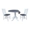 Whitewood Industries Extension Dining Tables, 45 in L, 38 in H, Parawood, 3 Piece Set K05-42DPT-C61-2 - alternate 3