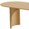 Homeroots 79" Natural Solid Wood Double Pedestal Base Oval Dining Table 712133 - alternate 3