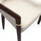 Leisuremod Opaline Series Elegant Wooden Dining Chair in Brown/Cream OC24BRCR - alternate 4