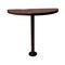 Leisure Craft Perforated Semi-Circle Pedestal Table, Portable, 40"H, Brown STAB40-PERF-BROWN - alternate 1