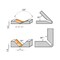 Cmt V-GROOVING BITS FOR ALUCOBOND D=45/64inx19/64in A=90 Degrees S=1/4in RH 815.001.11 - alternate 3