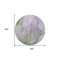Homeroots 8' Round Purple Round Abstract Washable Non Skid Indoor Outdoor Area Rug 559609 - alternate 2