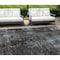 Homeroots 8' X 10' Graphite Charcoal And Silver Abstract Washable Indoor Outdoor Area Rug 587905 - alternate 1