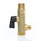 Clean Resources Brass Filter Ball Valve / Strainer, Dual Thread, 1/2M ; 1/4F x 1/2, 725PSI FBV-502550-D - alternate 3