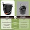 Pure Garden Ash Bucket 4.75-Gallon Metal Bucket with Lid & Shovel for Fireplace or Firepit Ashes Fireplace Tools 50-210 - alternate 4