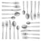 Megachef Cravat 20 Piece Flatware Utensil Set, Stainless Steel Service for 4 in Silver MCFW-CRAVAT-SILVER - alternate 3