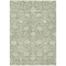 Homeroots 9' X 12' Artichoke Green And Beige Floral Washable Indoor Outdoor Area Rug 603441 - alternate 3