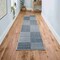 Jonathan Y Shutter Minimalist Striped Plaid Machine-Washable Dark Gray/Cream 2 ft. x 8 ft. Runner Rug WSH305A-28 - alternate 4