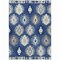 Homeroots 10' X 14' Navy Blue Ivory And Gray Southwestern Washable Indoor Outdoor Area Rug 615163 - alternate 3