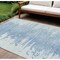 Homeroots 8' X 10' Sky Blue And Denim Blue Abstract Washable Indoor Outdoor Area Rug 582437 - alternate 1