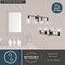 Vaxcel Northbrook 32 in. 4-Light Traditional Black Bathroom Vanity Fixture, Glass Shade W0516 - alternate 5