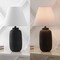 Jonathan Y Elinore 24.5" Minimalist Scandinavian Resin/Iron Ginger Jar LED Table Lamp, Matte Black, 2PK JYL5603A-SET2 - alternate 4