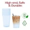 Smarty Had A Party 12 oz. Clear Blue Disposable Plastic Party Cups, 240PK 512C-BL-CASE - alternate 5