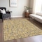 Homeroots 8' X 10' Gold And Gray Geometric Washable Indoor Outdoor Area Rug 599193 - alternate 4