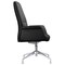 Leisuremod Summit Office Chair in Faux Leather and Aluminum Frame with Adjustable Height and Swivel, Black SGO21BLL - alternate 2