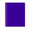 C-Line Products 8-1/2" x 11" Purple Two-Pocket Heavyweight Poly Portfolio Folder with Prongs, 25EA/BX, 6BX/CT 33969-BX - alternate 3