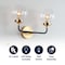 Jonathan Y Caleb 18" 2-Light Contemporary Transitional Iron/Glass LED Vanity Light, Brass Gold/Black JYL9010A - alternate 4