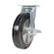 Vestil Rubber Swivel With Brake Caster 8 In. Diameter x 2 In. Width 881 Lb. Capacity Black/Gold CST-VE-8X2MRA-SWB - alternate 2