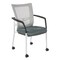 Office Star Products 8840W ProGrid Mesh Back Visitors Chair, White/Grey 8840W-2M - alternate 1